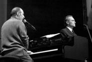 Image: Carreras and Llach performing at the Palau Sant Jordi
