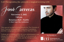 Image: Poster for November 3rd benefit gala in Seattle